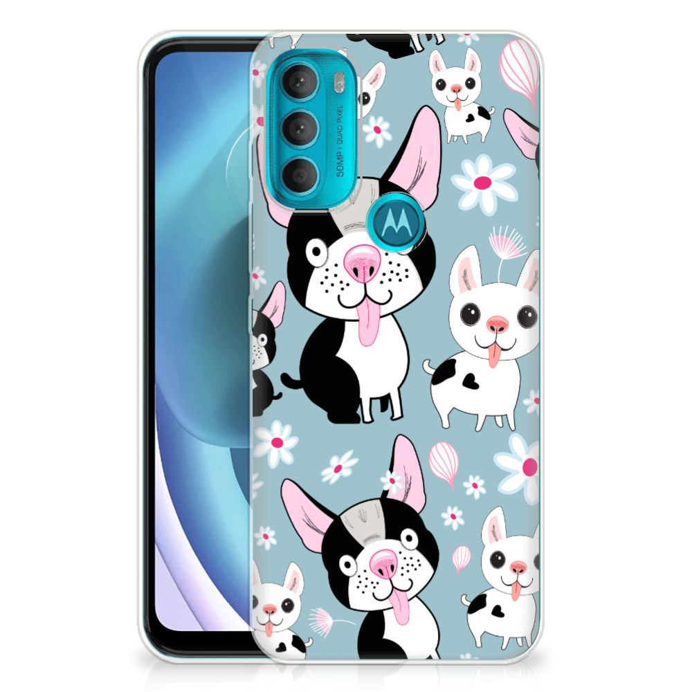 Motorola Moto G71 5G TPU Hoesje Hondjes