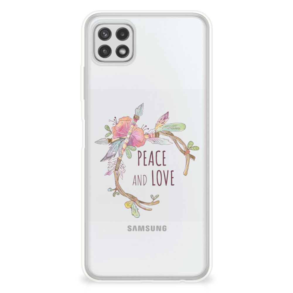 Samsung Galaxy A22 5G Telefoonhoesje met Naam Boho Text B2C Telecom