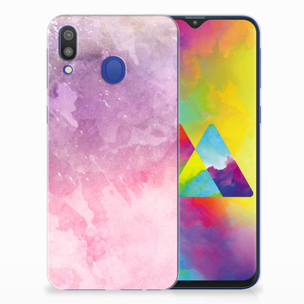 Hoesje maken Samsung Galaxy M20 (Power) Pink Purple Paint