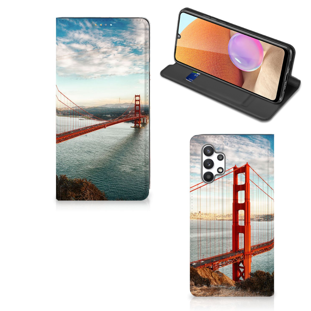 Samsung Galaxy A32 4G | A32 5G Enterprise Editie Book Cover Golden Gate Bridge - B2C Telecom