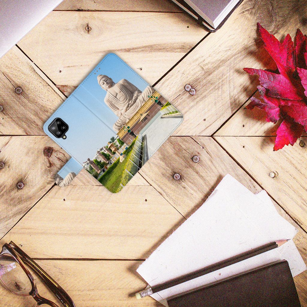 Samsung Galaxy A12 Flip Cover Boeddha