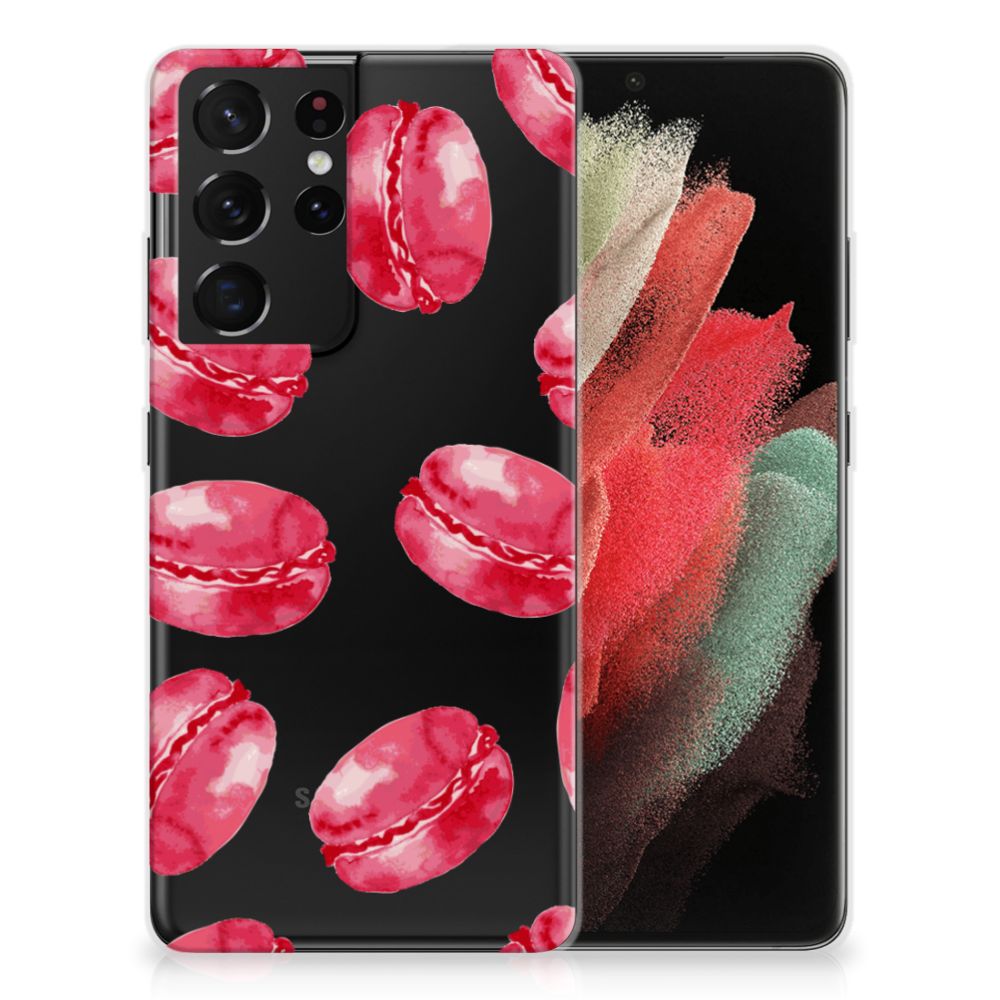 Samsung Galaxy S21 Ultra Siliconen Case Pink Macarons B2C Telecom