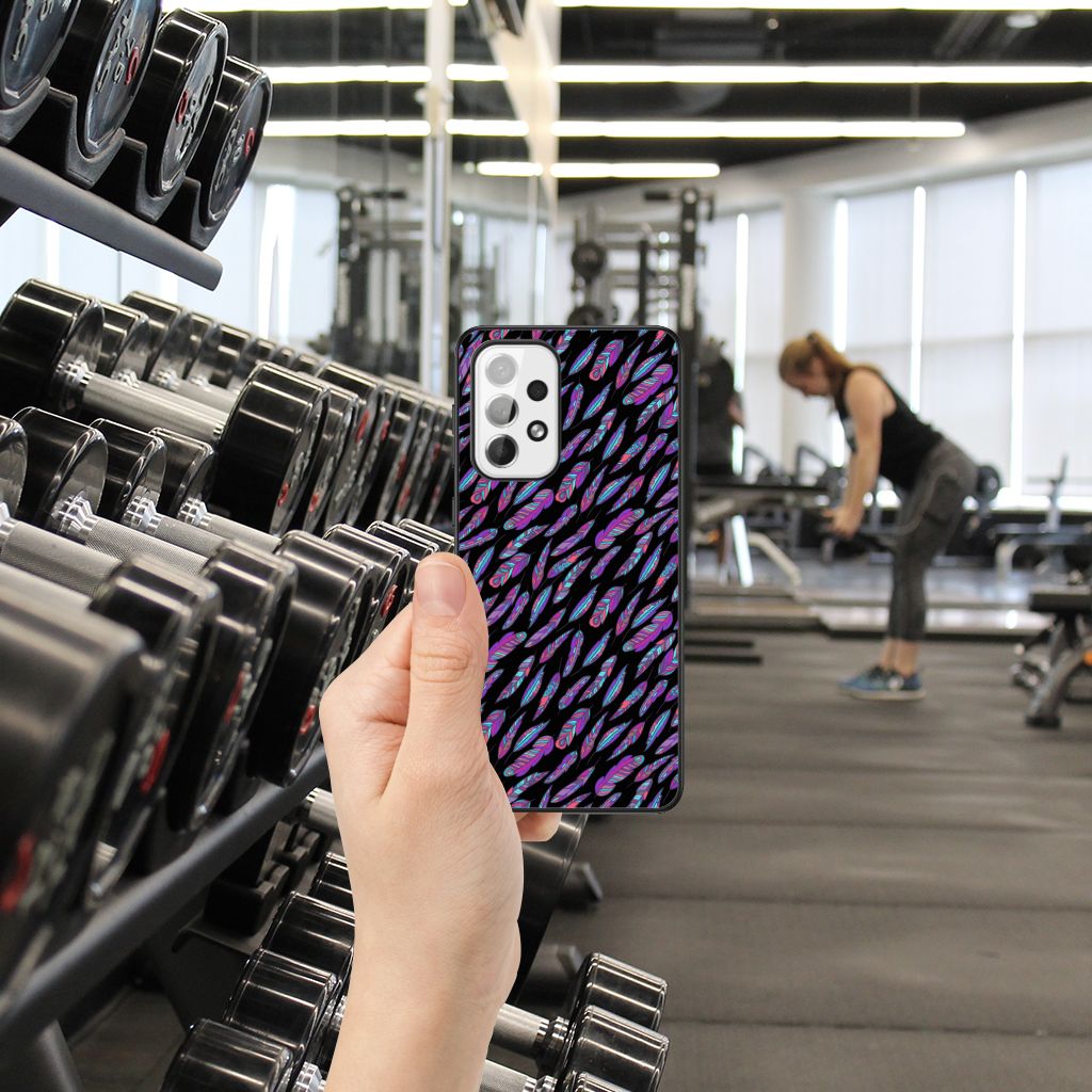 Samsung Galaxy A73 Back Case Feathers Color B2C Telecom