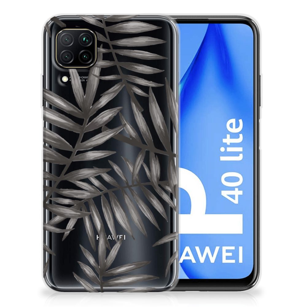 Huawei P40 Lite TPU Case Leaves Grey