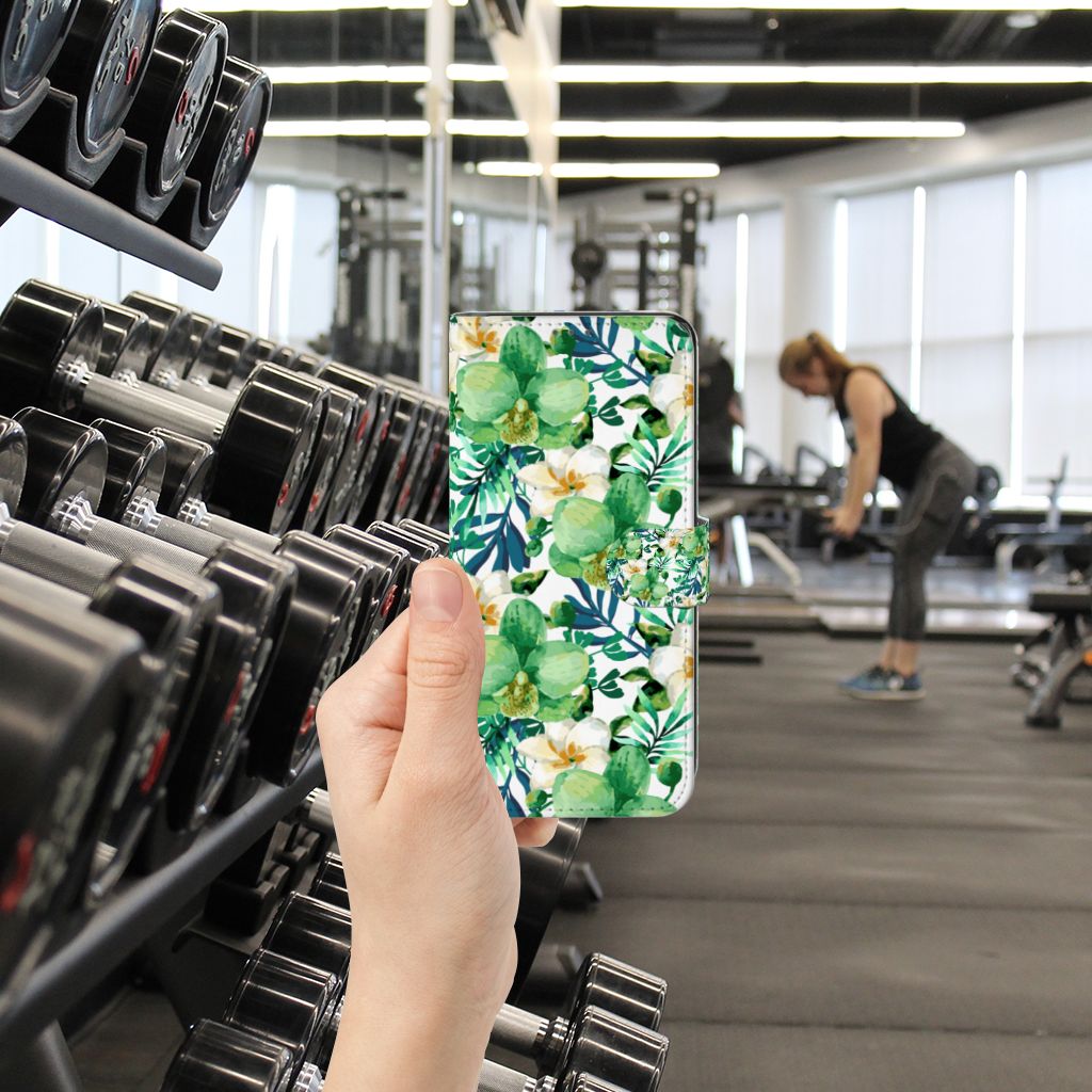 Samsung Galaxy A32 5G Hoesje Orchidee Groen