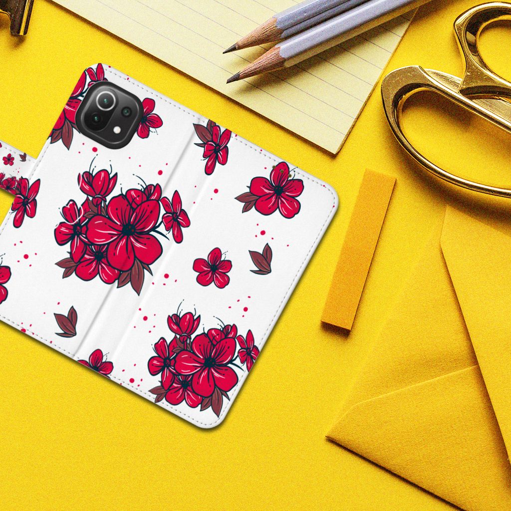 Xiaomi 11 Lite 5G NE | Mi 11 Lite Hoesje Blossom Red