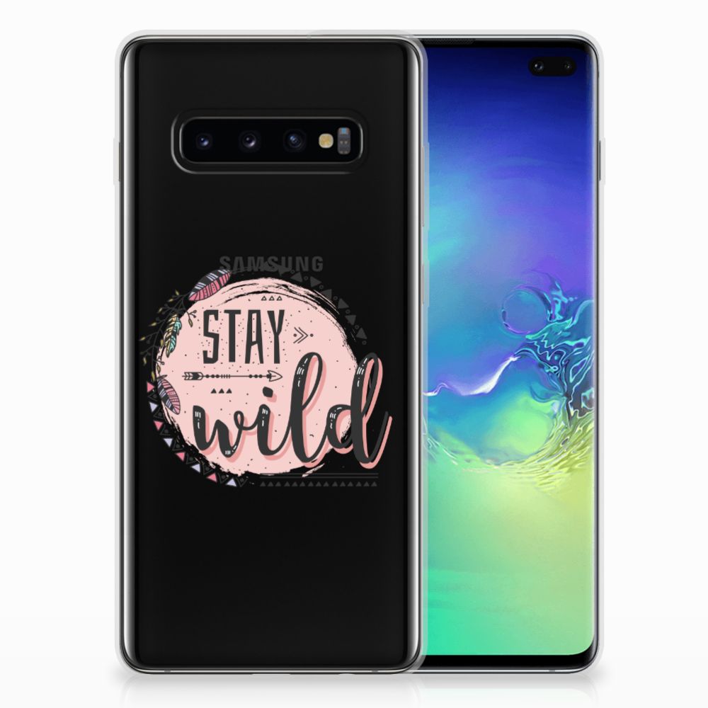 Samsung Galaxy S10 Plus Telefoonhoesje met Naam Boho Stay Wild