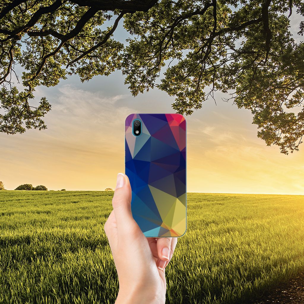 Huawei Y5 (2019) TPU Hoesje Polygon Dark