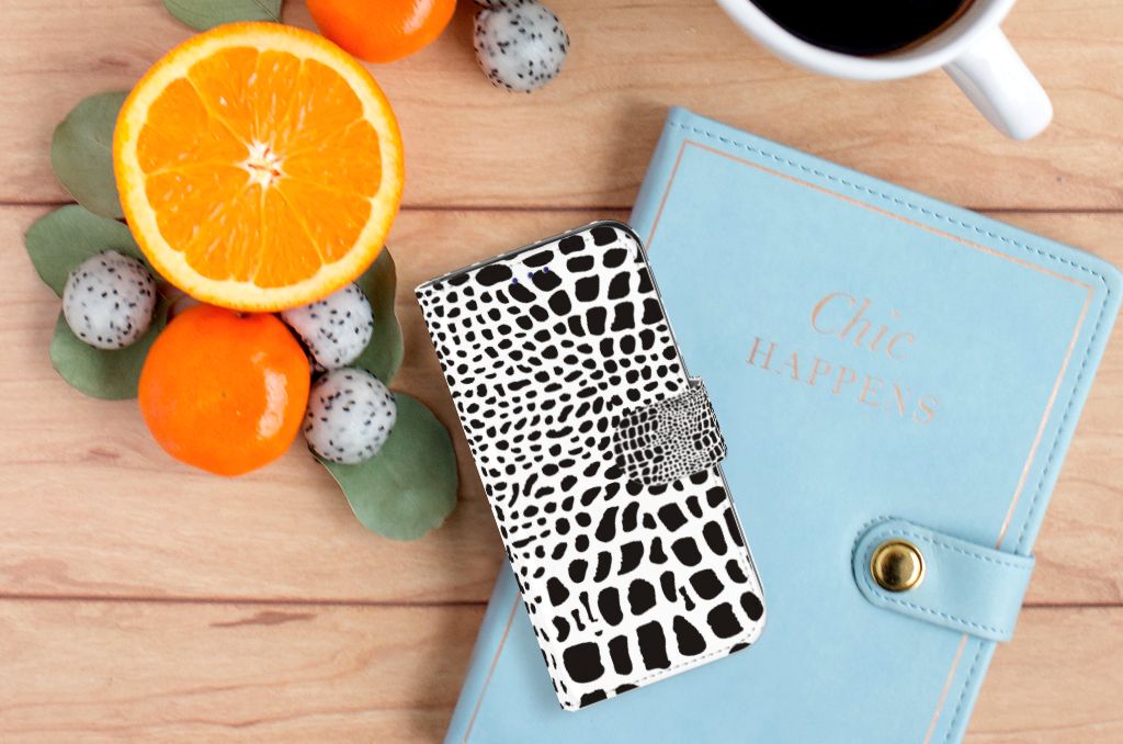 Samsung Galaxy S10e Telefoonhoesje met Pasjes Slangenprint