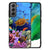 Samsung Galaxy S21FE Dierenprint Telefoonhoesje Vissen B2C Telecom