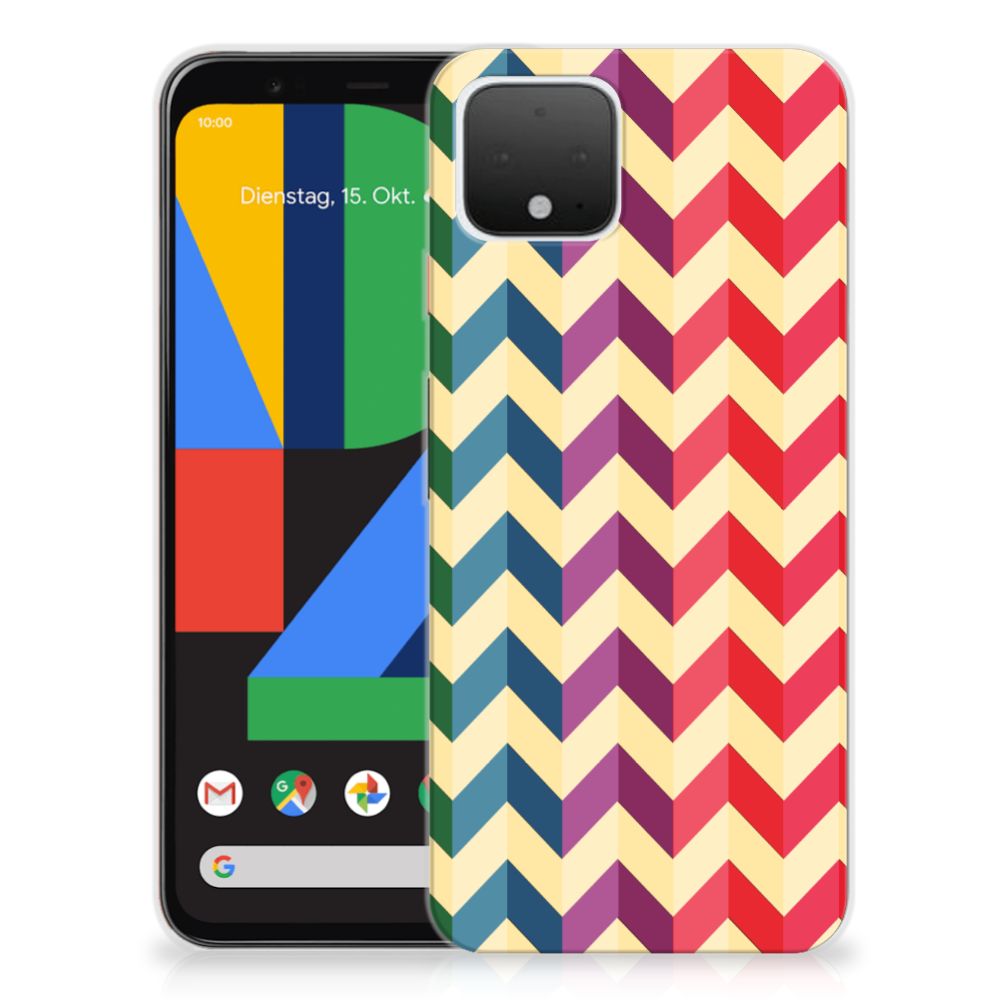 Google Pixel 4 TPU bumper Zigzag Multi Color B2C Telecom