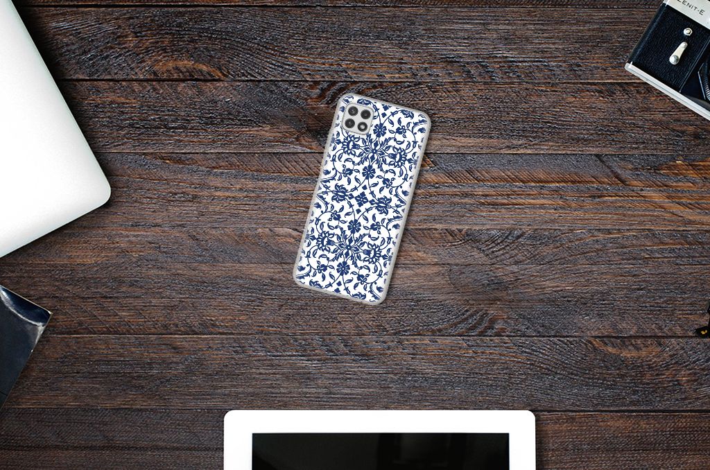 Samsung Galaxy A22 5G TPU Case Flower Blue B2C Telecom