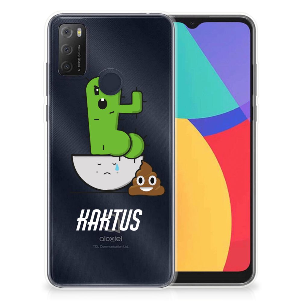 Alcatel 1S (2021) Telefoonhoesje met Naam Cactus Poo