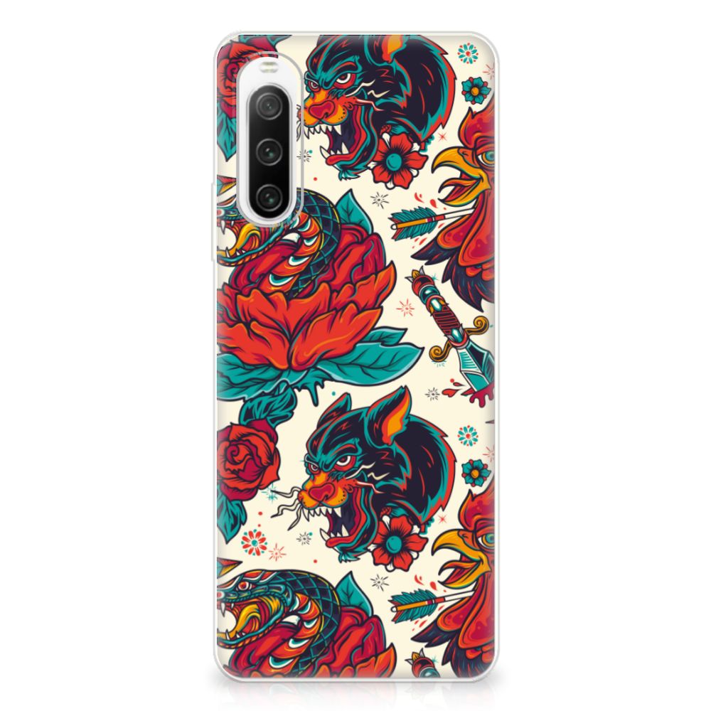 Siliconen Hoesje met foto voor Sony Xperia 10 IV Old Skool B2C Telecom