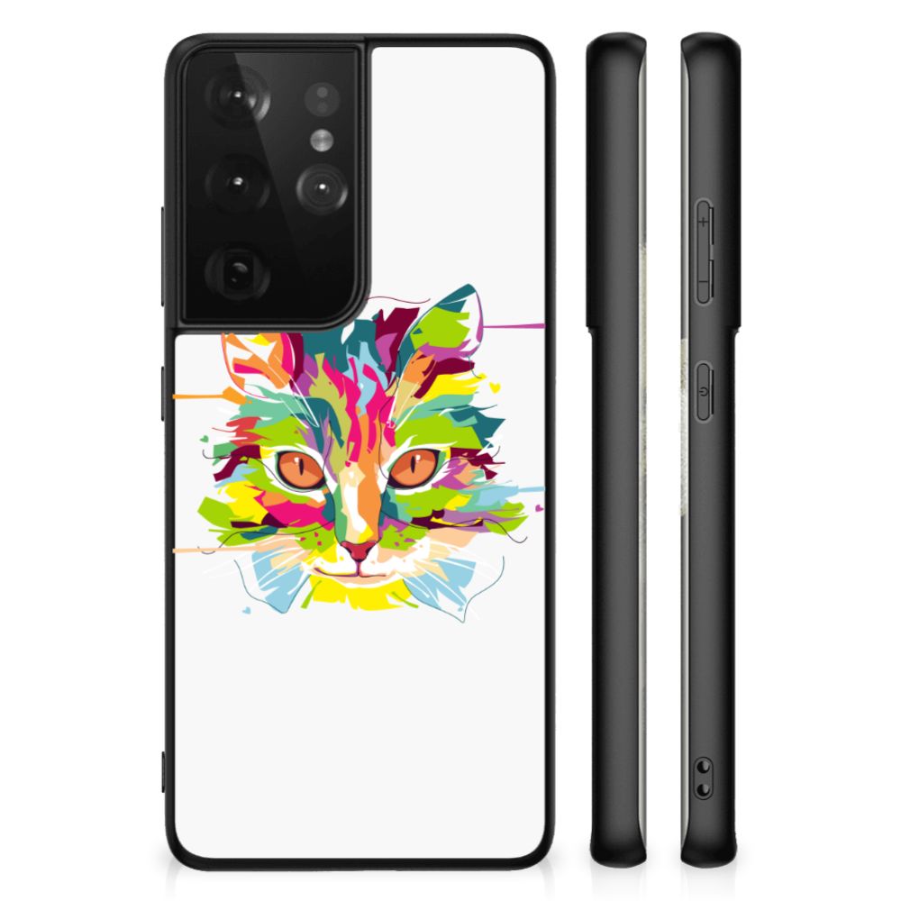 Samsung Galaxy S21 Ultra Hoesje Cat Color B2C Telecom