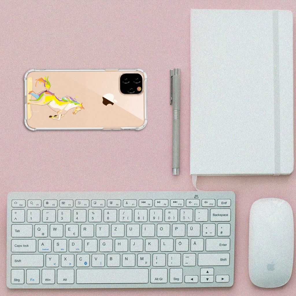 Apple iPhone 11 Pro Max Stevig Bumper Hoesje Horse Color