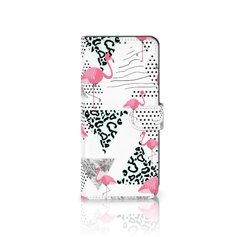 Nokia 5.3 Telefoonhoesje met Pasjes Flamingo Triangle