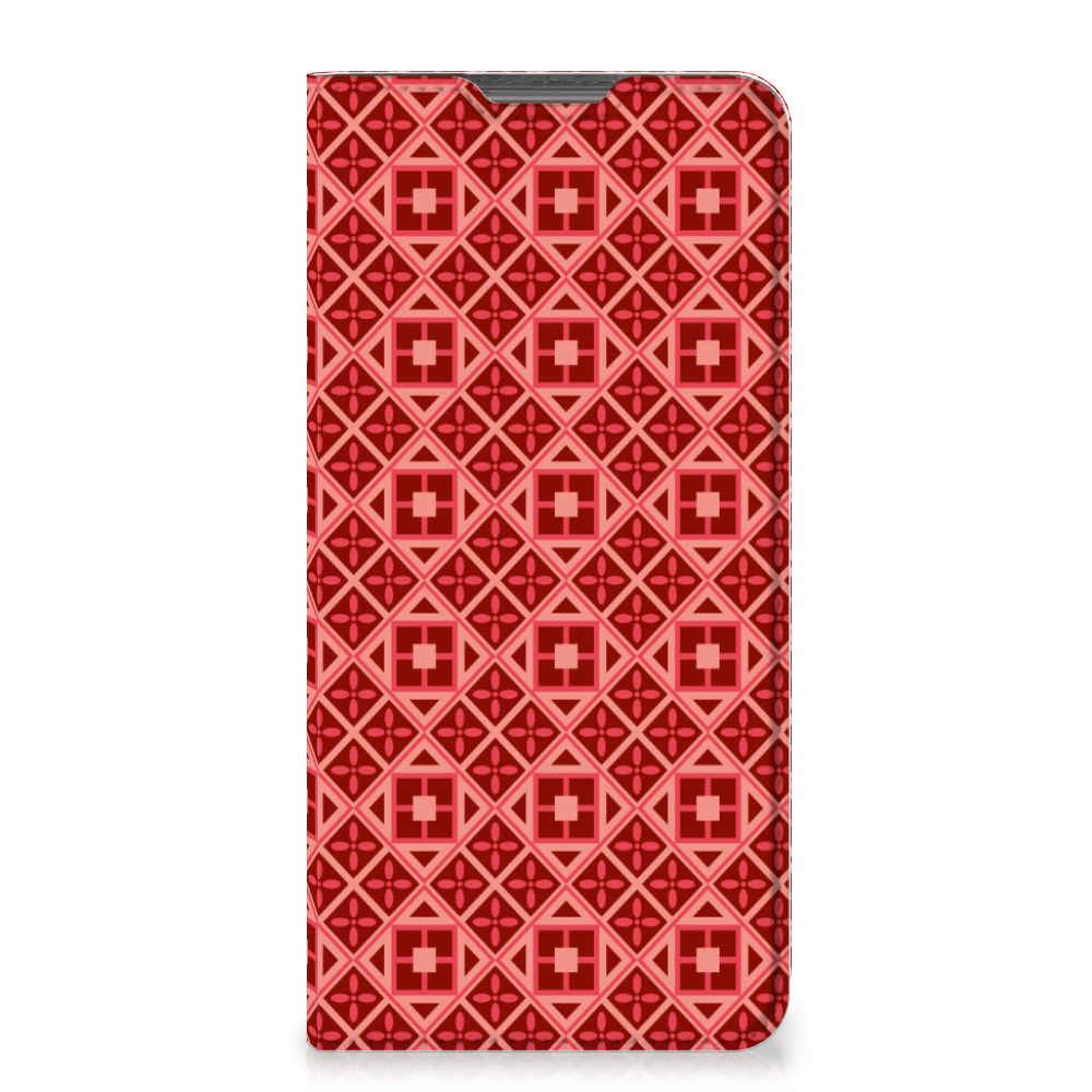 Motorola Moto G52 | Moto G82 Hoesje met Magneet Batik Rood