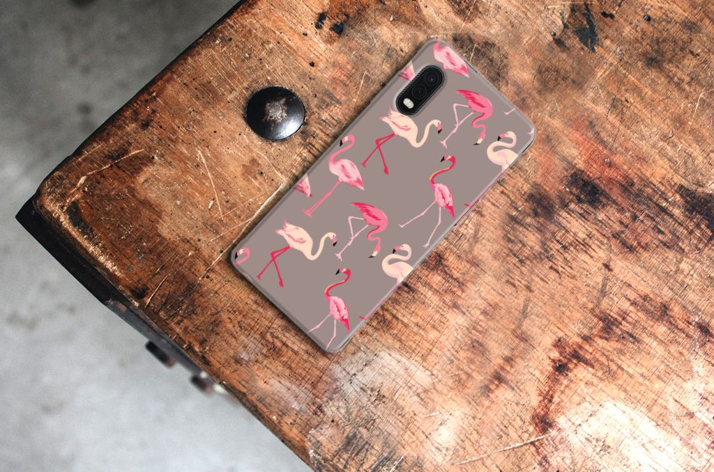 Samsung Xcover Pro TPU Hoesje Flamingo