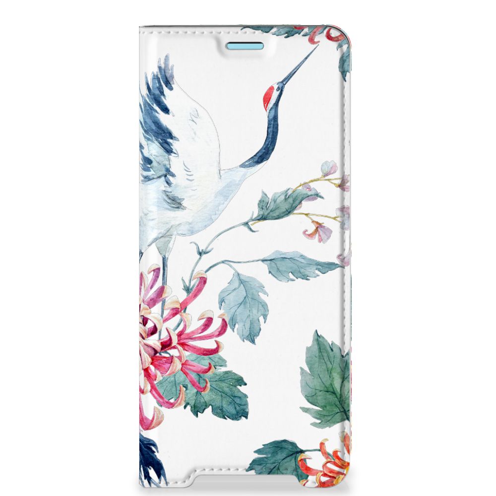 Sony Xperia 10 III Hoesje maken Bird Flowers - B2C Telecom