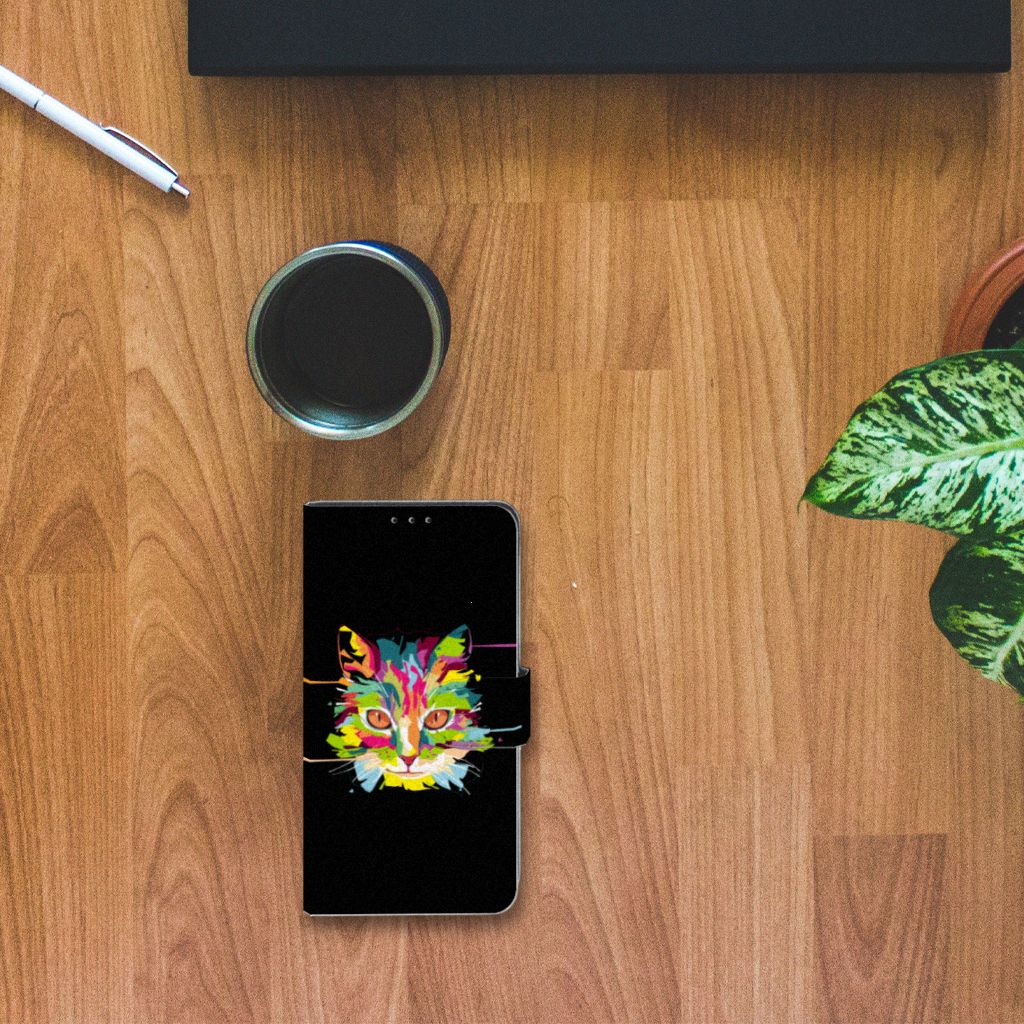 Xiaomi Mi Mix 2s Leuk Hoesje Cat Color