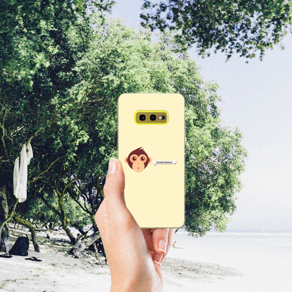 Samsung Galaxy S10e Telefoonhoesje met Naam Monkey