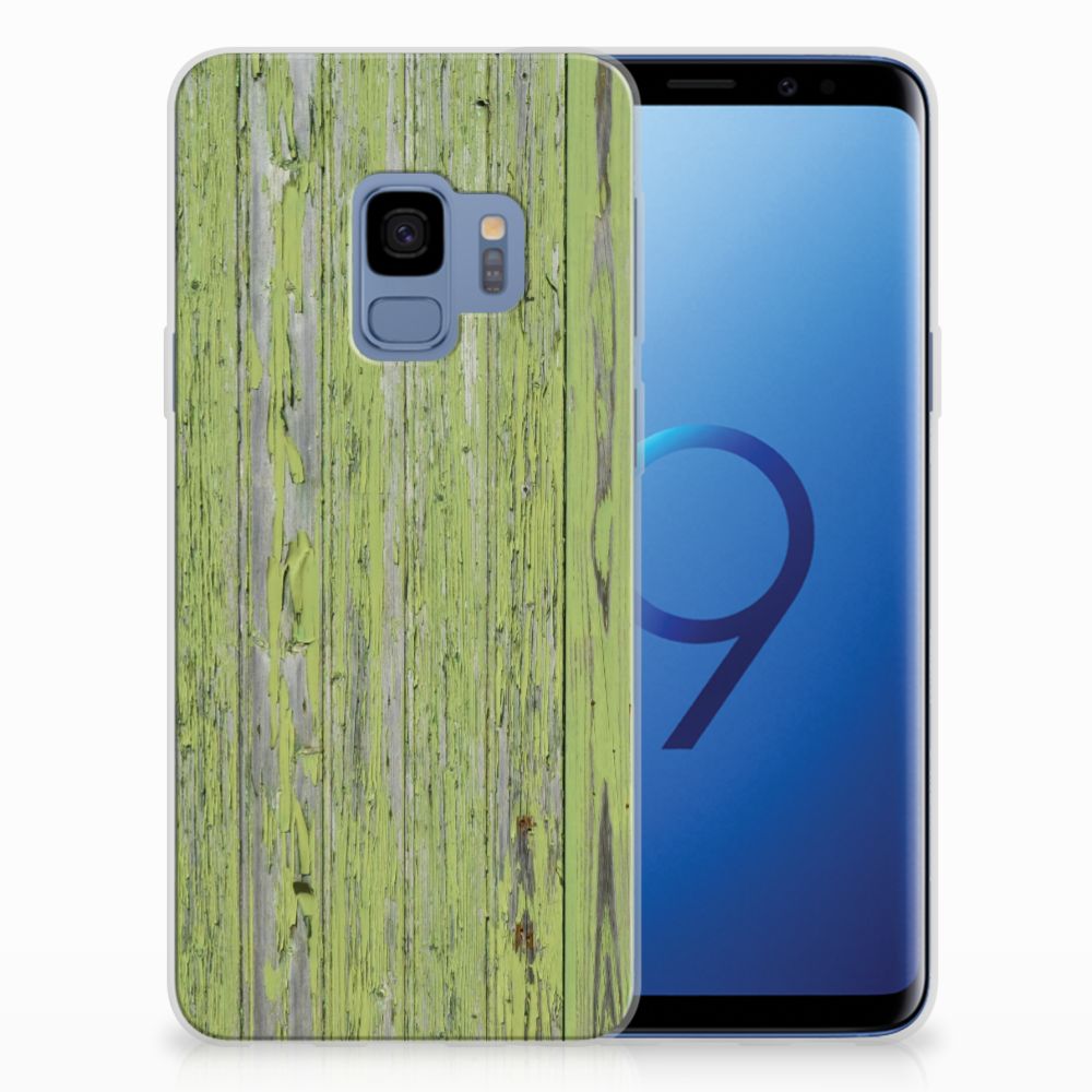 Samsung Galaxy S9 Bumper Hoesje Green Wood