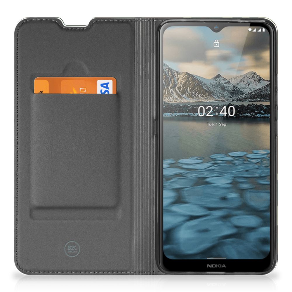 Nokia 2.4 Hoesje met Magneet Army Dark