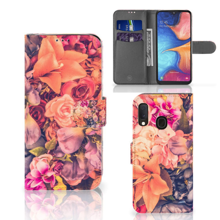 Samsung Galaxy A20e Hoesje Bosje Bloemen