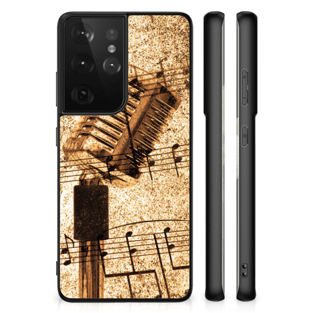 Samsung Galaxy S21 Ultra Silicone Back Case Bladmuziek B2C Telecom