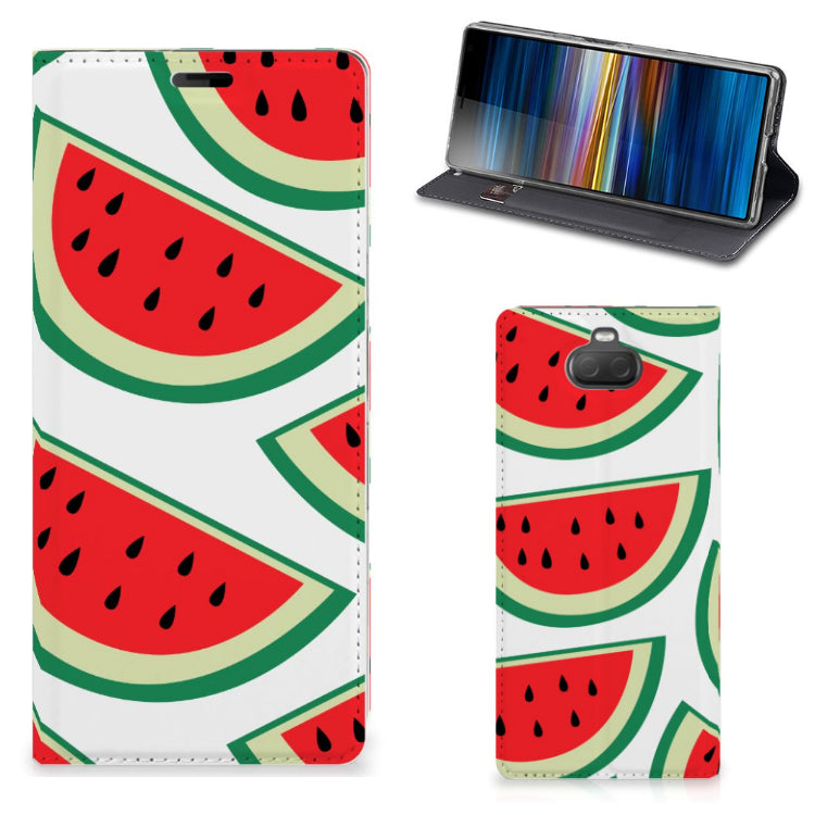 Sony Xperia 10 Plus Flip Style Cover Watermelons