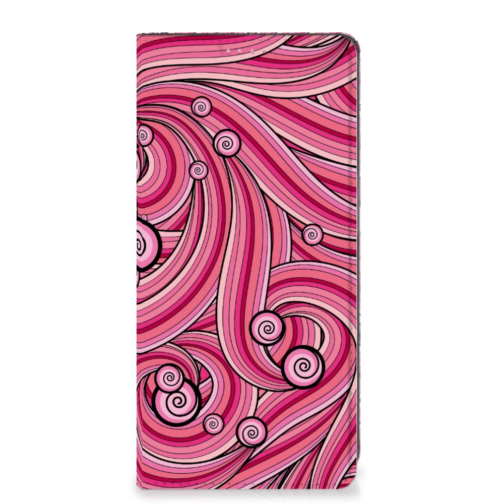 OPPO A54 5G | A74 5G | A93 5G Bookcase Swirl Pink