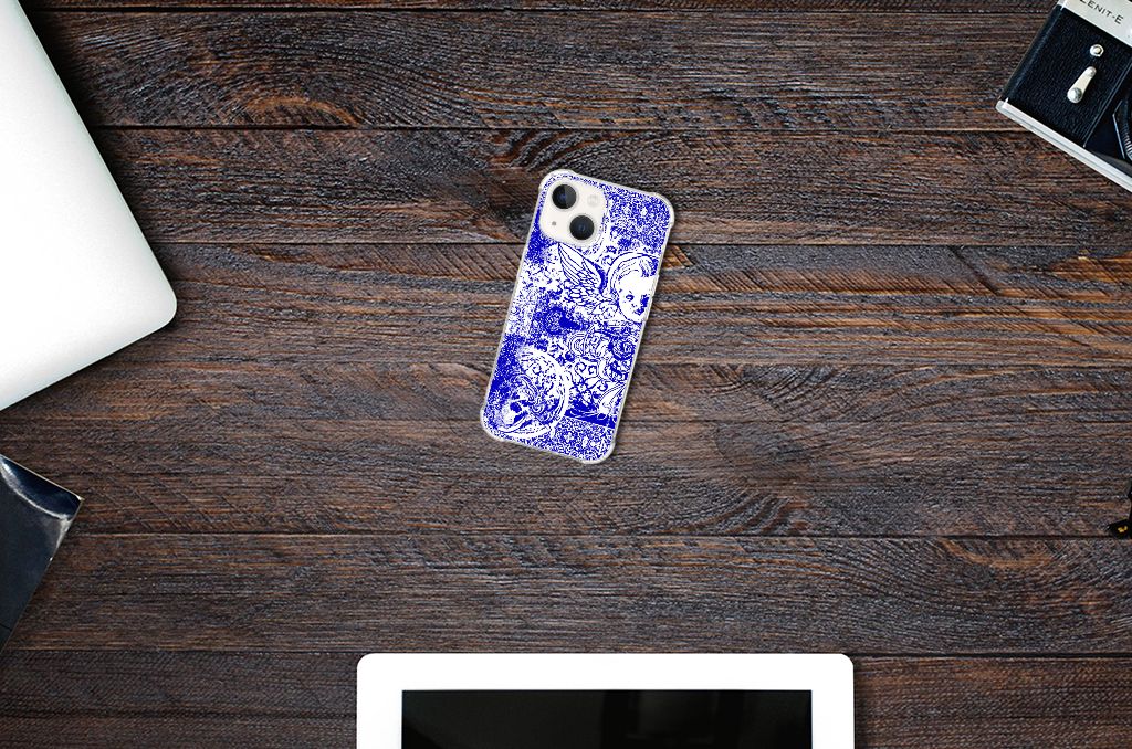 Extreme Case iPhone 13 Angel Skull Blauw B2C Telecom