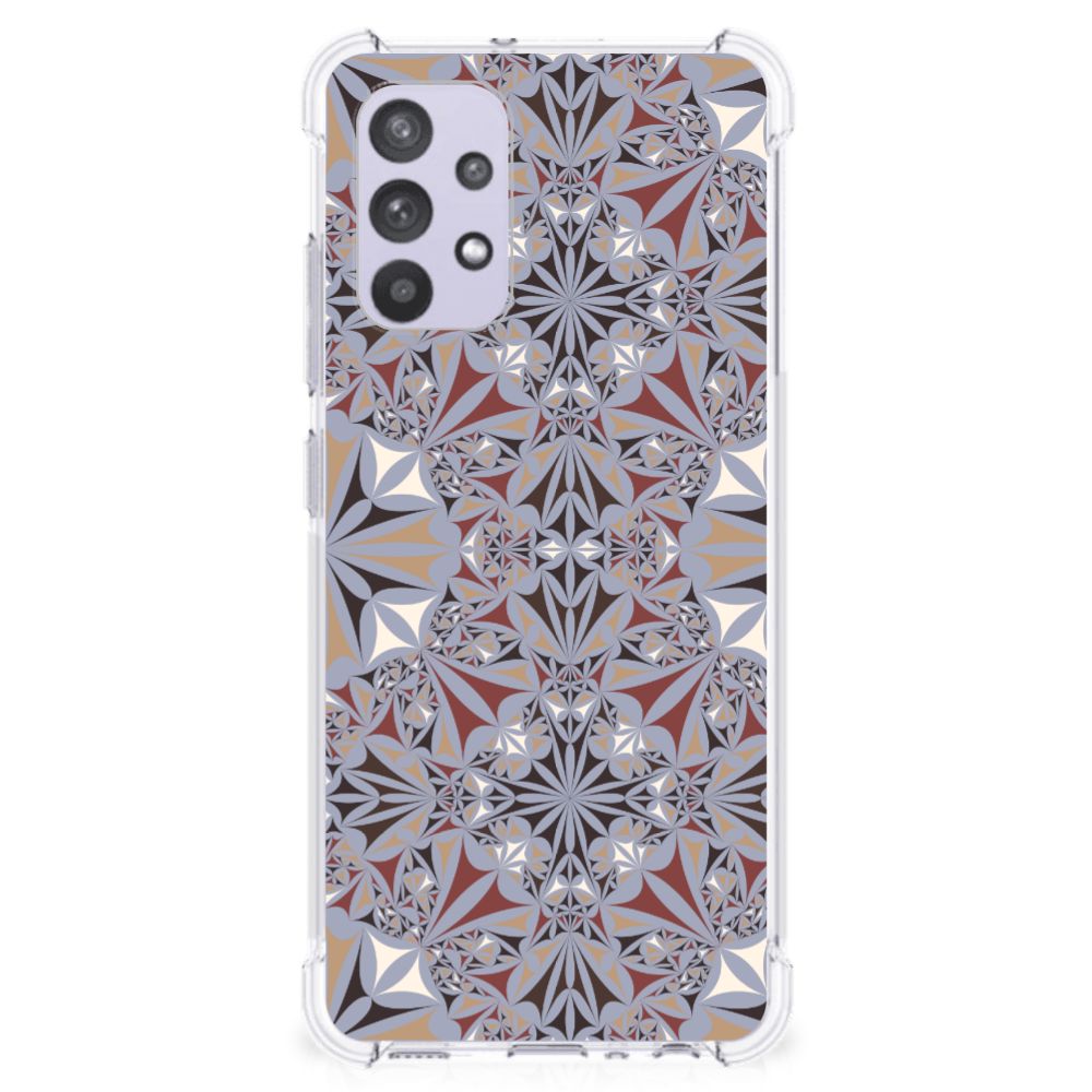 Samsung Galaxy A32 4G | A32 5G Enterprise Editie Anti-Shock Hoesje Flower Tiles B2C Telecom