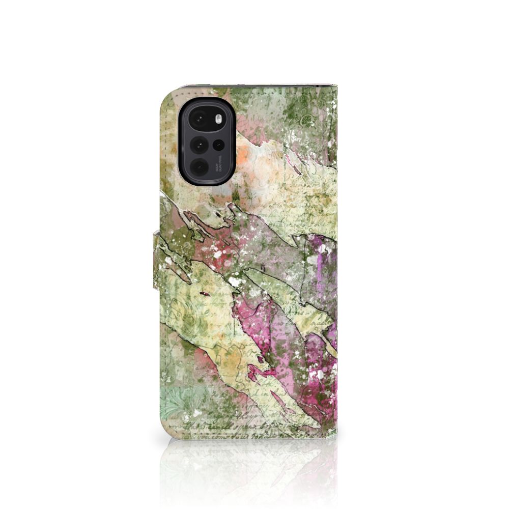 Hoesje Motorola Moto G22 Letter Painting
