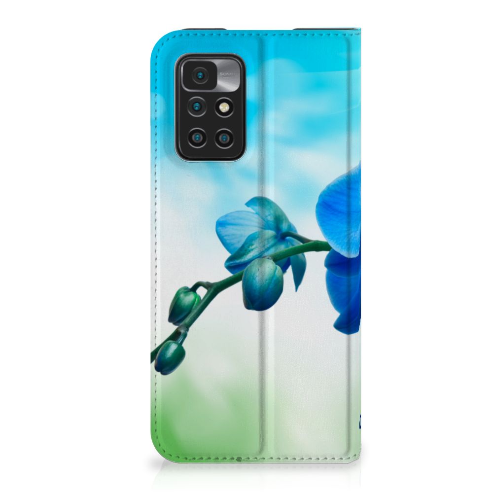 Xiaomi Redmi 10 Smart Cover Orchidee Blauw - Cadeau voor je Moeder - B2C Telecom