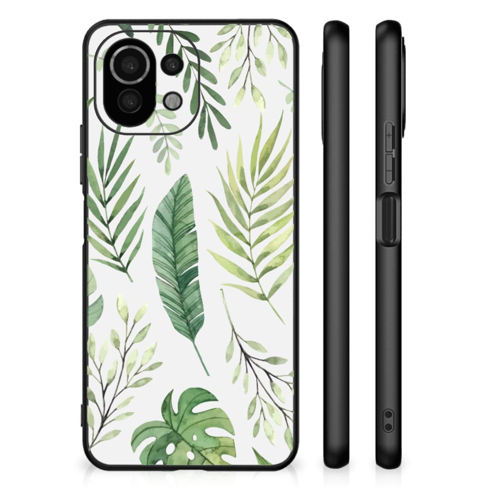 Xiaomi 11 Lite 5G NE | Mi 11 Lite Bloemen Hoesje Leaves