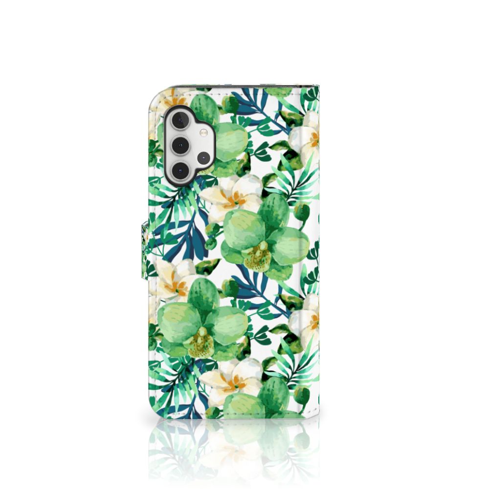 Samsung Galaxy A32 4G Hoesje Orchidee Groen