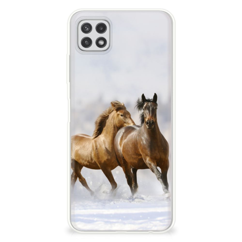 Samsung Galaxy A22 5G TPU Hoesje Paarden