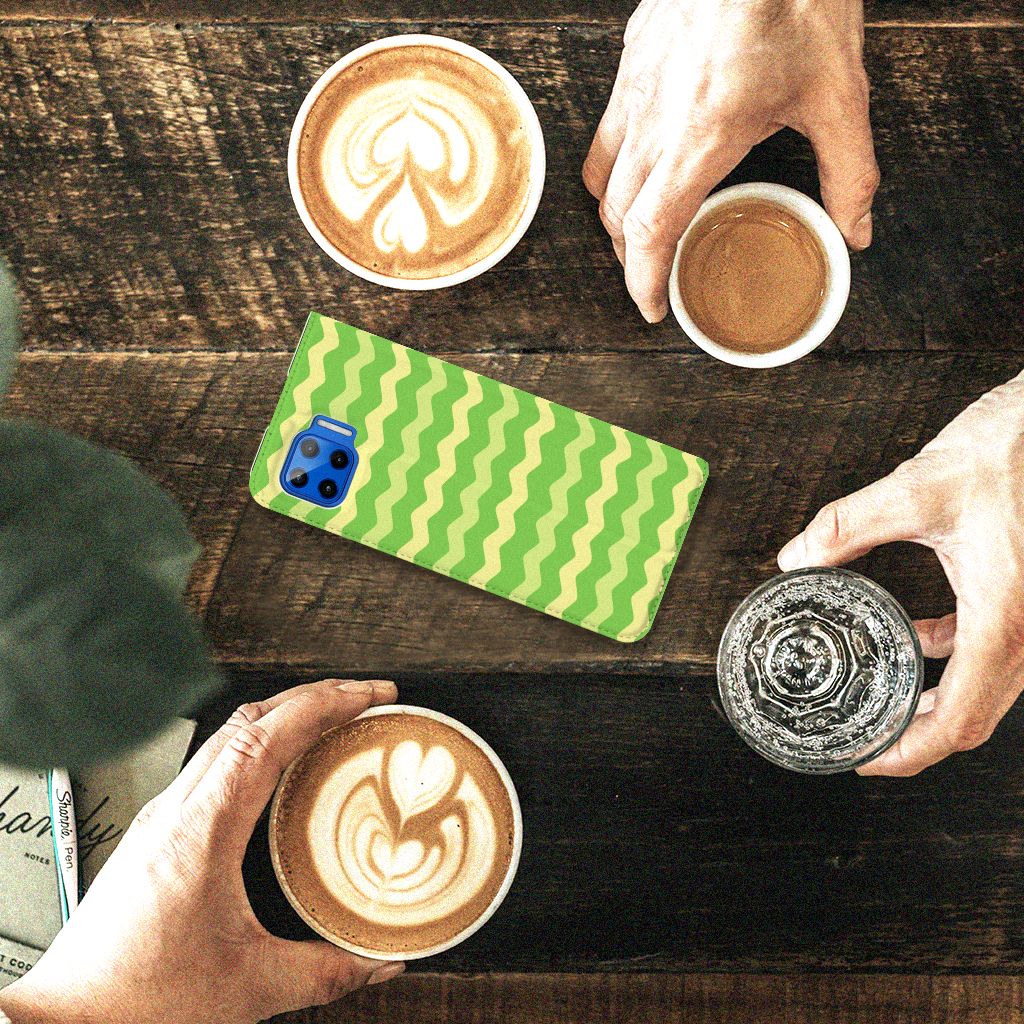 Motorola Moto G 5G Plus Hoesje met Magneet Waves Green - B2C Telecom