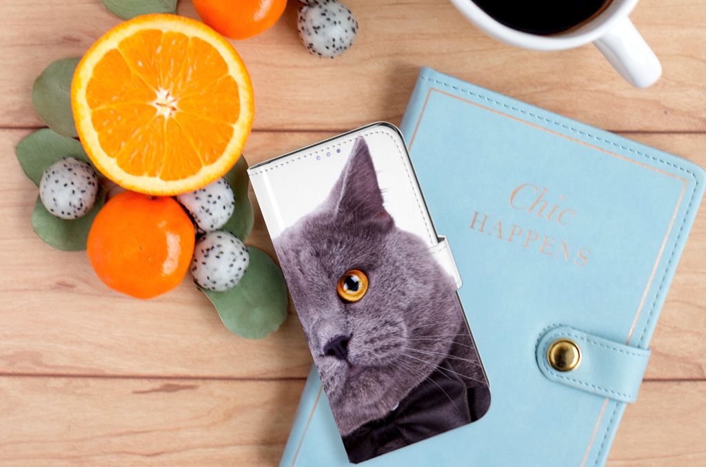 OPPO Find X3 Lite Telefoonhoesje met Pasjes Kat