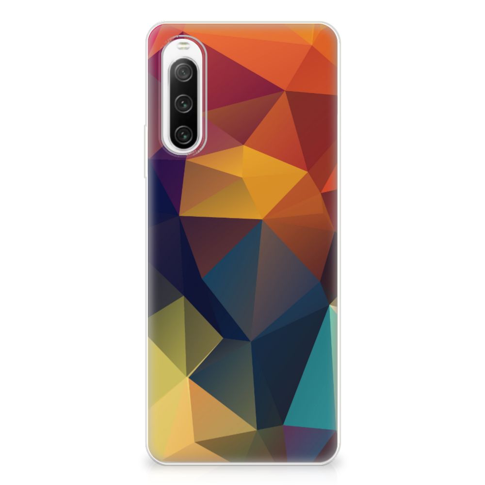 Sony Xperia 10 IV TPU Hoesje Polygon Color