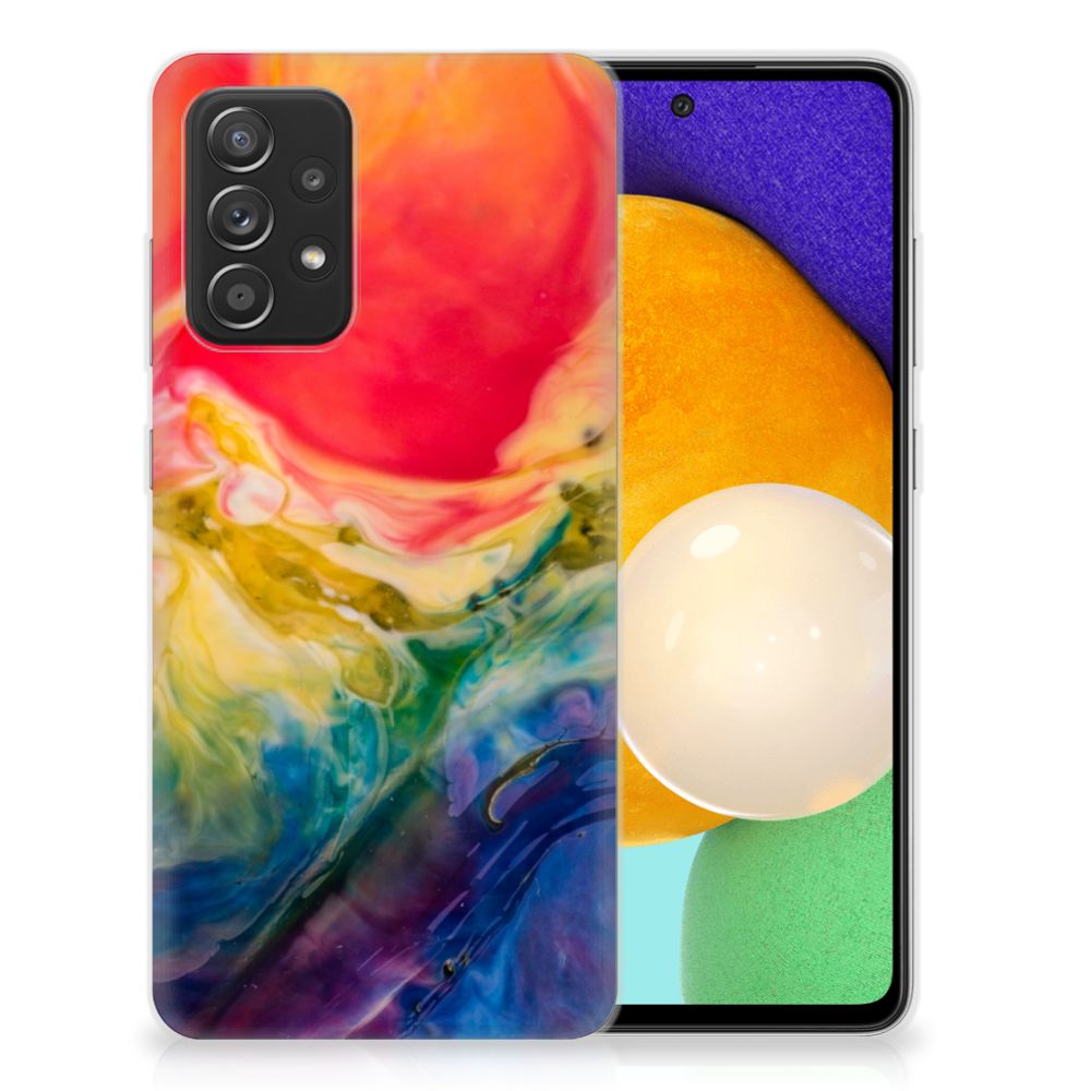 Hoesje maken Samsung Galaxy A52 (5G/4G) Watercolor Dark