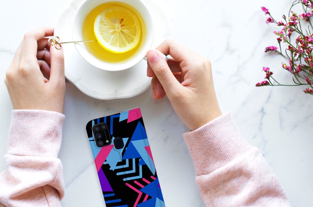 Samsung Galaxy M31 Stand Case Funky Triangle - B2C Telecom