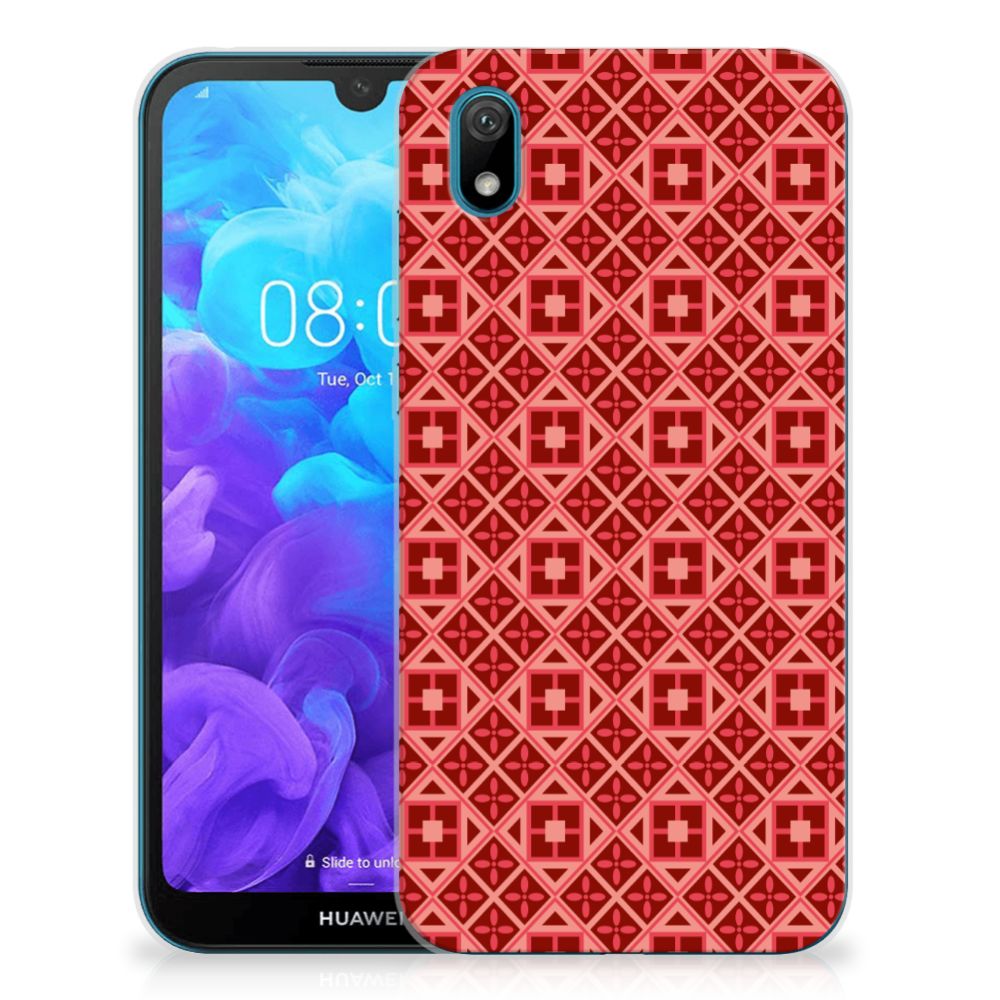 Huawei Y5 (2019) TPU bumper Batik Rood