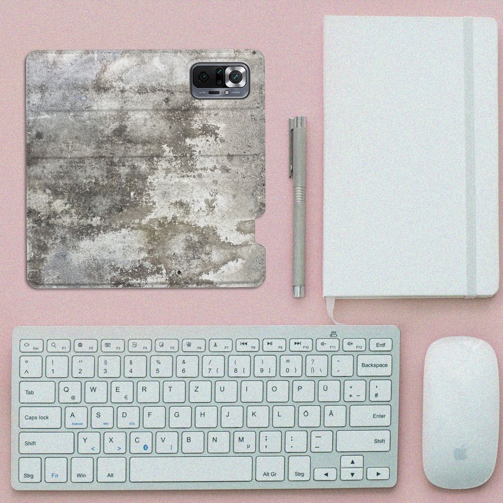 Xiaomi Redmi Note 10 Pro Standcase Beton Print - B2C Telecom