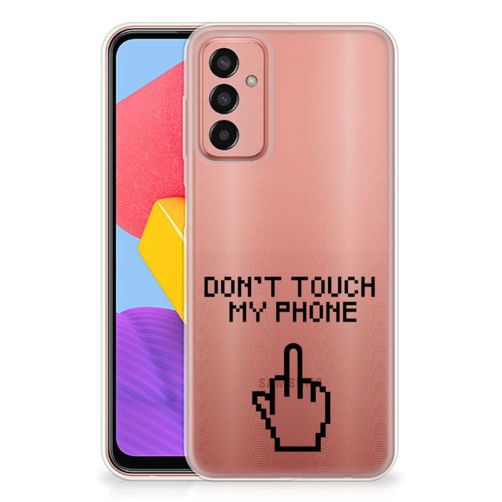 Samsung Galaxy M13 | M23 Silicone-hoesje Finger Don't Touch My Phone B2C Telecom