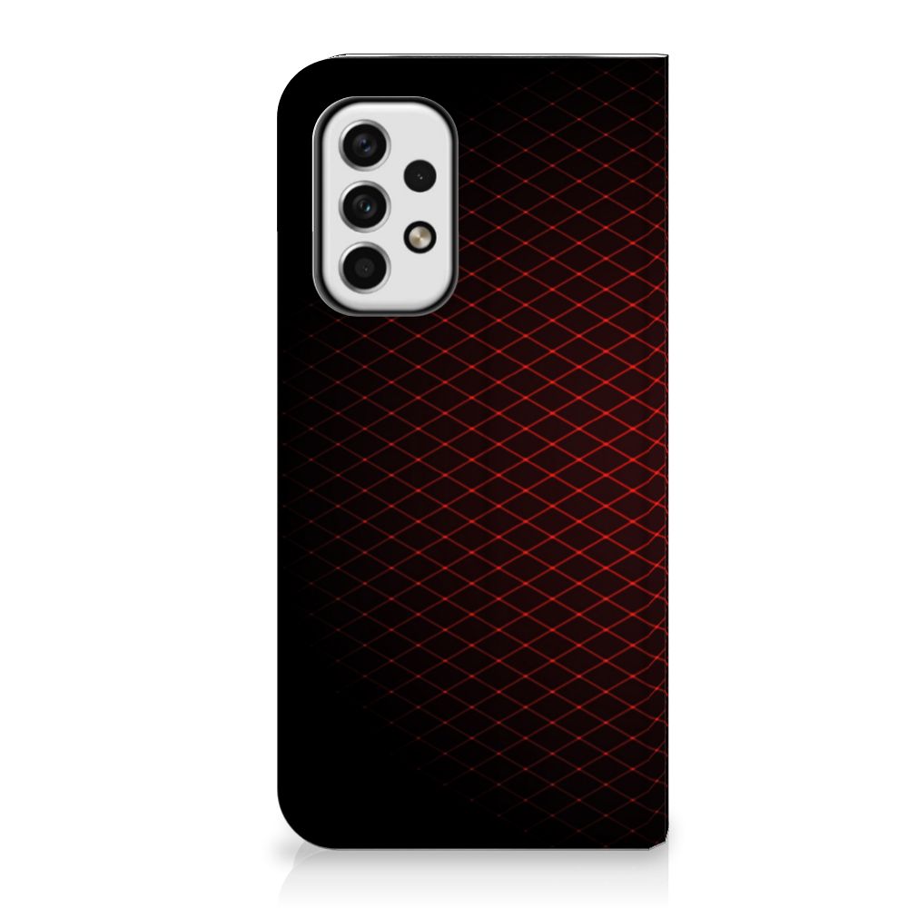 Samsung Galaxy A23 Hoesje met Magneet Geruit Rood - B2C Telecom