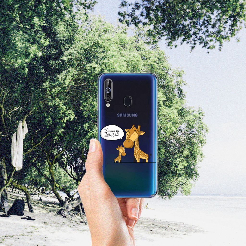 Samsung Galaxy A60 Telefoonhoesje met Naam Giraffe