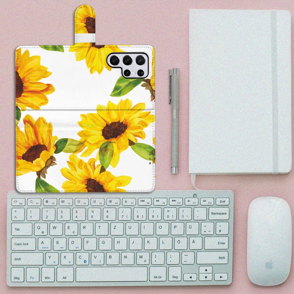 Hoesje voor Samsung Galaxy S22 Ultra Zonnebloemen